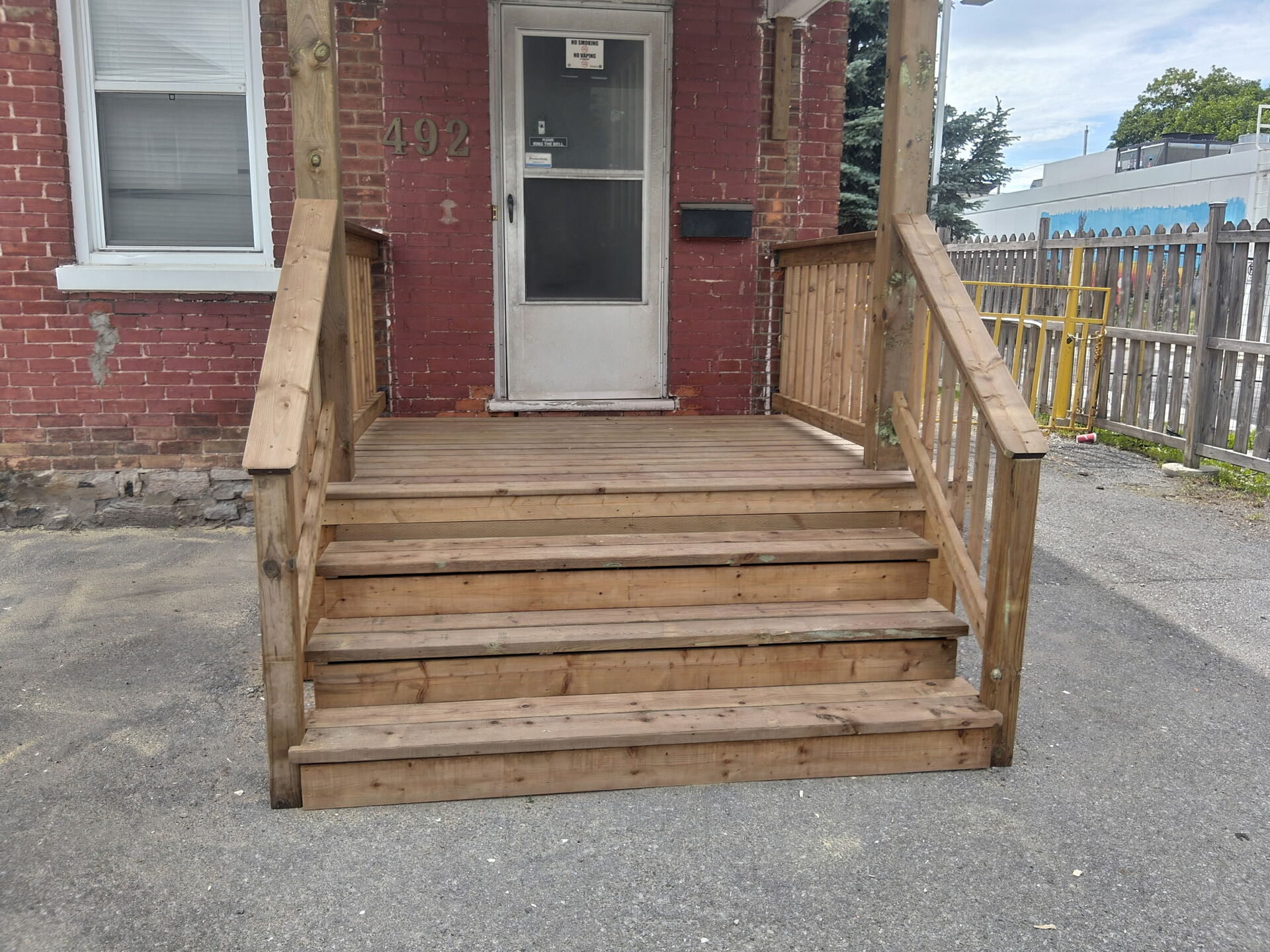 492 Bronson Street porch rebuild - Capital Ridge Construction Ottawa